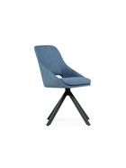 Стул мягкий «Оливер», на металлокаркасе, крутящийся, цвет синий/чёрный  (артикул 10997617)  большой выбор товаров оптом и в розницу по низким ценам с доставкой