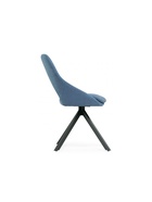 Стул мягкий «Оливер», на металлокаркасе, крутящийся, цвет синий/чёрный  (артикул 10997617)  большой выбор товаров оптом и в розницу по низким ценам с доставкой