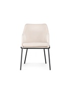 Стул – кресло «Охаши», обивка велюр, цвет кремовый/чёрный глянец - Фото 3