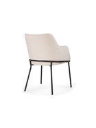 Стул – кресло «Охаши», обивка велюр, цвет кремовый/чёрный глянец  (артикул 10997621)  большой выбор товаров оптом и в розницу по низким ценам с доставкой