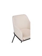 Стул – кресло «Охаши», обивка велюр, цвет кремовый/чёрный глянец  (артикул 10997621)  большой выбор товаров оптом и в розницу по низким ценам с доставкой