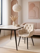 Стул мягкий «Олму», на металлокаркасе, цвет бежевый/чёрный  (артикул 10997624)  большой выбор товаров оптом и в розницу по низким ценам с доставкой