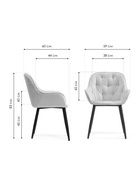 Стул мягкий «Олму», на металлокаркасе, цвет бежевый/чёрный  (артикул 10997624)  большой выбор товаров оптом и в розницу по низким ценам с доставкой