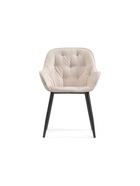 Стул мягкий «Олму», на металлокаркасе, цвет бежевый/чёрный  (артикул 10997624)  большой выбор товаров оптом и в розницу по низким ценам с доставкой