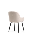 Стул мягкий «Олму», на металлокаркасе, цвет бежевый/чёрный  (артикул 10997624)  большой выбор товаров оптом и в розницу по низким ценам с доставкой