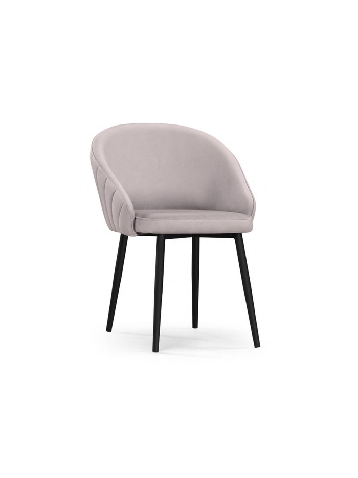 Стул мягкий «Сутгайн MR-28», на металлокаркасе, цвет серый/чёрный