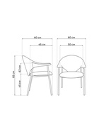 Стул мягкий Vigo», на металлокаркасе, цвет серый  (артикул 10997632)  большой выбор товаров оптом и в розницу по низким ценам с доставкой