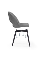 Стул мягкий «Клэйн MR–11», на металлокаркасе, цвет серый/чёрный  (артикул 10997636)  большой выбор товаров оптом и в розницу по низким ценам с доставкой