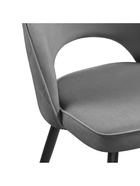 Стул мягкий «Клэйн MR–11», на металлокаркасе, цвет серый/чёрный  (артикул 10997636)  большой выбор товаров оптом и в розницу по низким ценам с доставкой