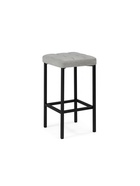 Стул полубарный «Лофт», обивка мадера 20, цвет серый/чёрный матовый - Фото 1