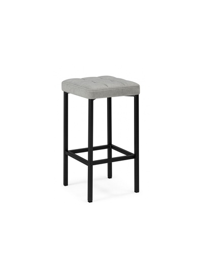 Стул полубарный «Лофт», обивка мадера 20, цвет серый/чёрный матовый