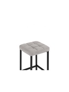 Стул полубарный «Лофт», обивка катания, цвет серый/чёрный - Фото 3