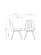 Стул Texas 2 светло-серый поворотный / черный - Фото 3