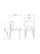 Стул мягкий для кухни «Вакао», обивка велюр, цвет латте brendy smoke 04 /чёрный  (артикул 10997646)  большой выбор товаров оптом и в розницу по низким ценам с доставкой