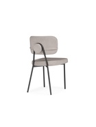 Стул мягкий для кухни «Вакао», обивка велюр, цвет латте brendy smoke 04 /чёрный  (артикул 10997646)  большой выбор товаров оптом и в розницу по низким ценам с доставкой