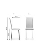 Стул для кухни Bozanak, на металлокаркасе, крокодил искусственная кожа, цвет жемчуг/светлый мусс  (артикул 10997661)  большой выбор товаров оптом и в розницу по низким ценам с доставкой