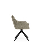 Стул мягкий Denever 360, на металлокаркасе, крутящийся, цвет бежевый/чёрный  (артикул 10997663)  большой выбор товаров оптом и в розницу по низким ценам с доставкой