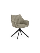 Стул мягкий Denever 360, на металлокаркасе, крутящийся, цвет бежевый/чёрный  (артикул 10997663)  большой выбор товаров оптом и в розницу по низким ценам с доставкой