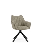 Стул мягкий Denever 360, на металлокаркасе, крутящийся, цвет бежевый/чёрный  (артикул 10997663)  большой выбор товаров оптом и в розницу по низким ценам с доставкой