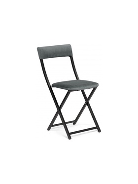 Стул для кухни Elevis, на металлокаркасе, цвет тёмно–серый/чёрный