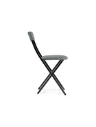 Стул для кухни Elevis, на металлокаркасе, цвет тёмно–серый/чёрный  (артикул 10997667)  большой выбор товаров оптом и в розницу по низким ценам с доставкой