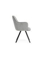 Стул мягкий Elis, на металлокаркасе, цвет серый/тёмно–серый/чёрный  (артикул 10997668)  большой выбор товаров оптом и в розницу по низким ценам с доставкой