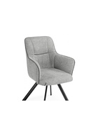 Стул мягкий Elis, на металлокаркасе, цвет серый/тёмно–серый/чёрный  (артикул 10997668)  большой выбор товаров оптом и в розницу по низким ценам с доставкой