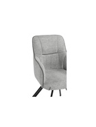 Стул мягкий Elis, на металлокаркасе, цвет серый/тёмно–серый/чёрный  (артикул 10997668)  большой выбор товаров оптом и в розницу по низким ценам с доставкой