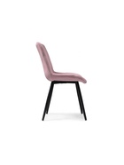 Стул мягкий Fox, на металлокаркасе, цвет светло–фиолетовый/чёрный  (артикул 10997669)  большой выбор товаров оптом и в розницу по низким ценам с доставкой