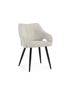 Стул мягкий Hera, на металлокаркасе, цвет бежевый/чёрный  (артикул 10997674)  большой выбор товаров оптом и в розницу по низким ценам с доставкой