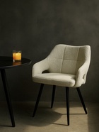 Стул мягкий Hera, на металлокаркасе, цвет бежевый/чёрный  (артикул 10997674)  большой выбор товаров оптом и в розницу по низким ценам с доставкой