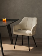 Стул мягкий Hera, на металлокаркасе, цвет бежевый/чёрный  (артикул 10997674)  большой выбор товаров оптом и в розницу по низким ценам с доставкой