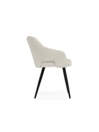 Стул мягкий Hera, на металлокаркасе, цвет бежевый/чёрный  (артикул 10997674)  большой выбор товаров оптом и в розницу по низким ценам с доставкой