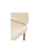 Стул мягкий Janin, на металлокаркасе, цвет белый/дерево  (артикул 10997676)  большой выбор товаров оптом и в розницу по низким ценам с доставкой