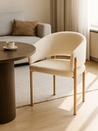 Стул мягкий Janin, на металлокаркасе, цвет белый/дерево  (артикул 10997676)  большой выбор товаров оптом и в розницу по низким ценам с доставкой