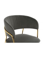 Стул мягкий Kamelia, на металлокаркасе, цвет тёмно–серый/золотой  (артикул 10997687)  большой выбор товаров оптом и в розницу по низким ценам с доставкой