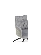 Стул мягкий Kaser 360, на металлокаркасе, крутящийся, цвет серый/чёрный  (артикул 10997691)  большой выбор товаров оптом и в розницу по низким ценам с доставкой