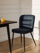 Стул мягкий Kilian, на металлокаркасе, цвет тёмно–серый/чёрный  (артикул 10997693)  большой выбор товаров оптом и в розницу по низким ценам с доставкой