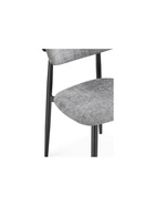 Стул мягкий Lisbon, на металлокаркасе, цвет серый/чёрный - Фото 11