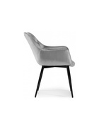 Стул мягкий Remo, на металлокаркасе, цвет светло–серый  (артикул 10997698)  большой выбор товаров оптом и в розницу по низким ценам с доставкой