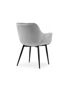 Стул мягкий Remo, на металлокаркасе, цвет светло–серый  (артикул 10997698)  большой выбор товаров оптом и в розницу по низким ценам с доставкой