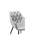 Стул мягкий Remo, на металлокаркасе, цвет светло–серый  (артикул 10997698)  большой выбор товаров оптом и в розницу по низким ценам с доставкой