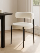 Стул мягкий Rudi, на металлокаркасе, цвет белый/чёрный  (артикул 10997699)  большой выбор товаров оптом и в розницу по низким ценам с доставкой