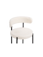 Стул мягкий Rudi, на металлокаркасе, цвет белый/чёрный  (артикул 10997699)  большой выбор товаров оптом и в розницу по низким ценам с доставкой