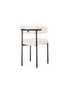 Стул мягкий Rudi, на металлокаркасе, цвет белый/чёрный  (артикул 10997699)  большой выбор товаров оптом и в розницу по низким ценам с доставкой