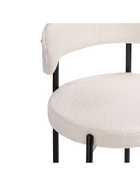 Стул мягкий Rudi, на металлокаркасе, цвет белый/чёрный  (артикул 10997699)  большой выбор товаров оптом и в розницу по низким ценам с доставкой