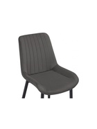 Стул мягкий Seda 1, на металлокаркасе, цвет тёмно–серый/золотой/чёрный  (артикул 10997701)  большой выбор товаров оптом и в розницу по низким ценам с доставкой