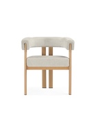 Стул мягкий Selma, на металлокаркасе, цвет бежевый/бук  (артикул 10997702)  большой выбор товаров оптом и в розницу по низким ценам с доставкой