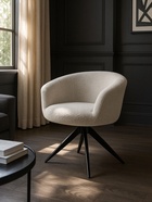 Стул мягкий Solomon 1, на металлокаркасе, вращающийся, цвет светло–бежевый/чёрный  (артикул 10997704)  большой выбор товаров оптом и в розницу по низким ценам с доставкой