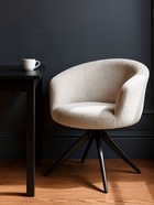 Стул мягкий Solomon 1, на металлокаркасе, вращающийся, цвет светло–бежевый/чёрный  (артикул 10997704)  большой выбор товаров оптом и в розницу по низким ценам с доставкой